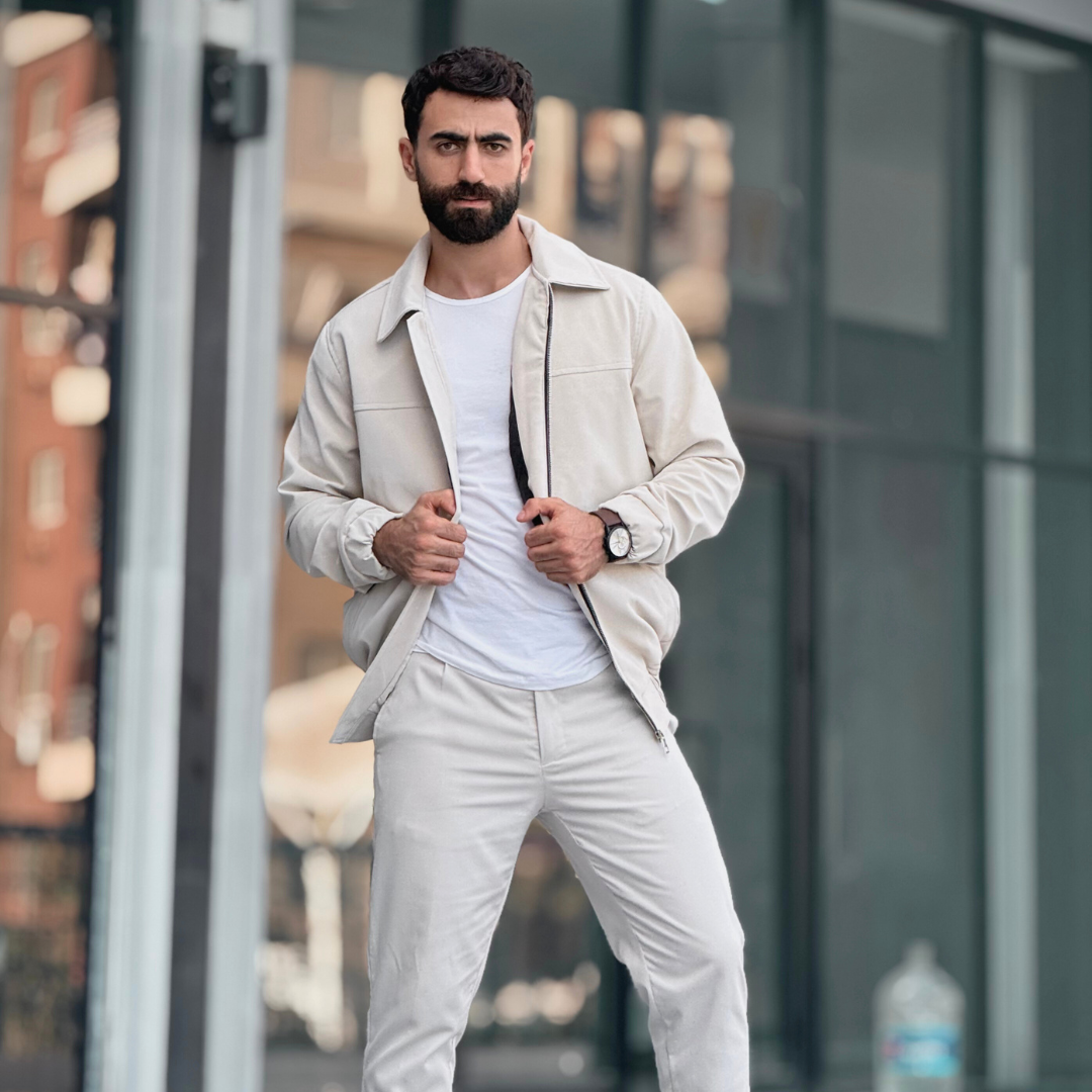 White Leather jacket